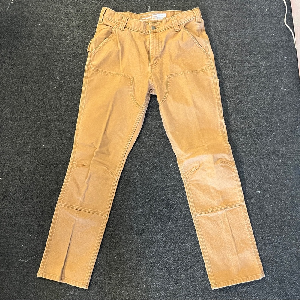 Carhartt 32x32 straight fit rugged flex double front multi pocket work pants